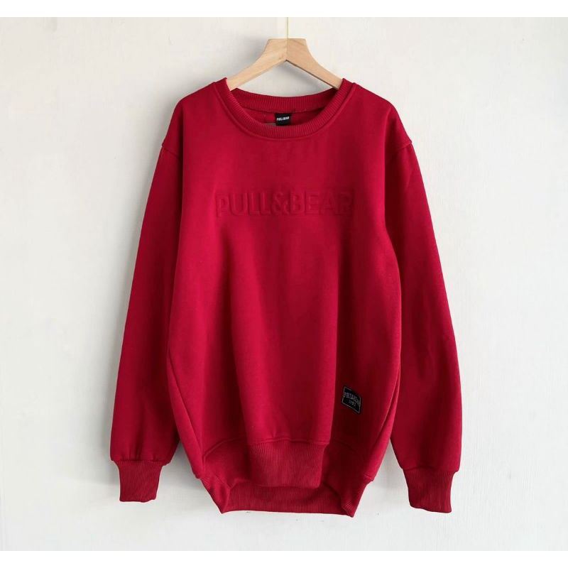 Sweater crewneck distro premium merah