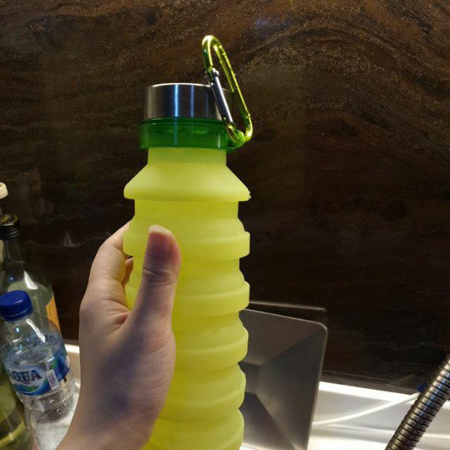 Botol Air 550ml - Collapsible Silicone Water Bottle 550ml