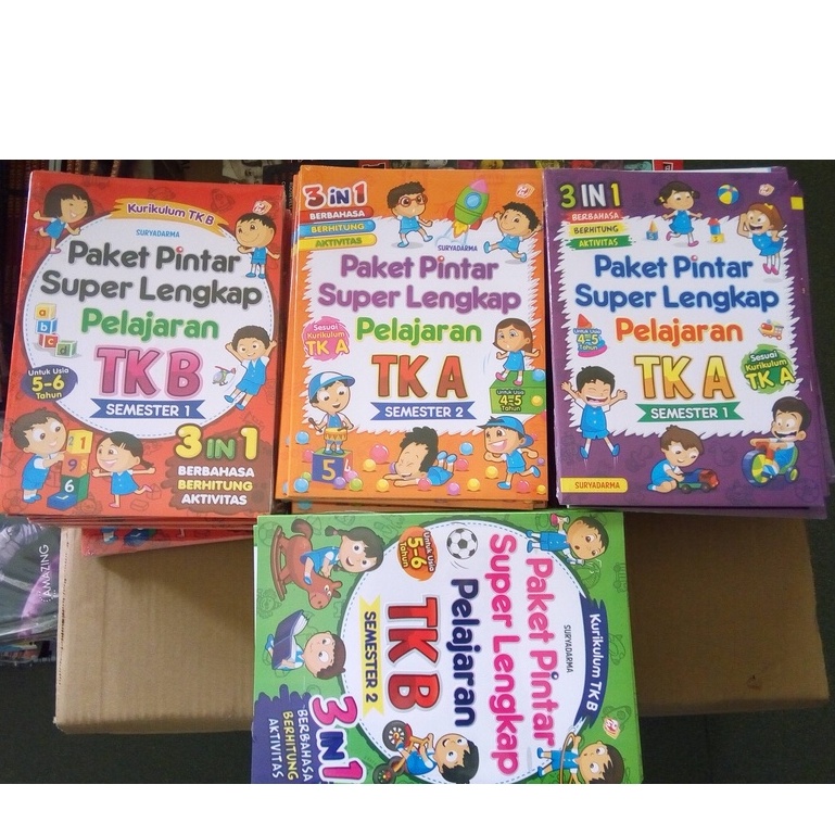 Jual Paket Buku Pelajaran Anak Usia 4 Sampai 6 Tahun Paket Pintar Super ...