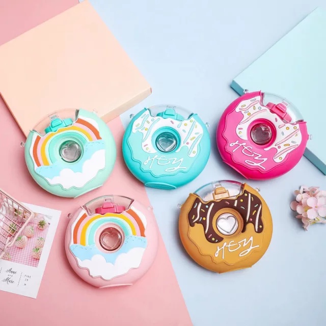 BOTOL MINUM DONUT 380ML WARNA WARNI