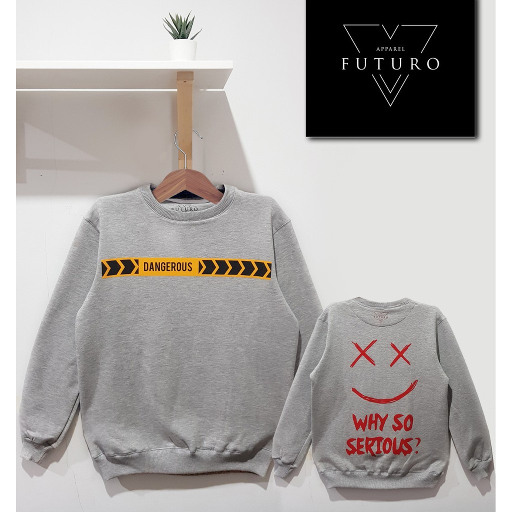 futuro sweater pria wanita crewneck premium pria distro bandung