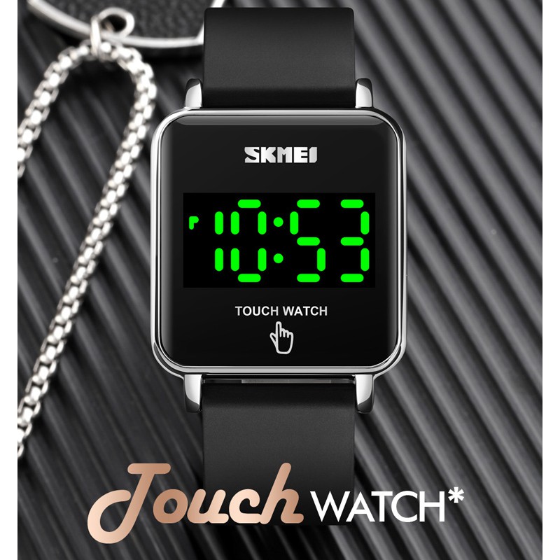 SKMEI 1744 Jam Tangan Pria Wanita Digital Layar Sentuh Tali Stainless WATCHKITE WKOS