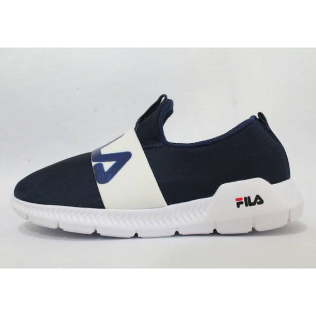 Sepatu Fila Slip On Anak Fashion Anak Navy Made In Vietnam