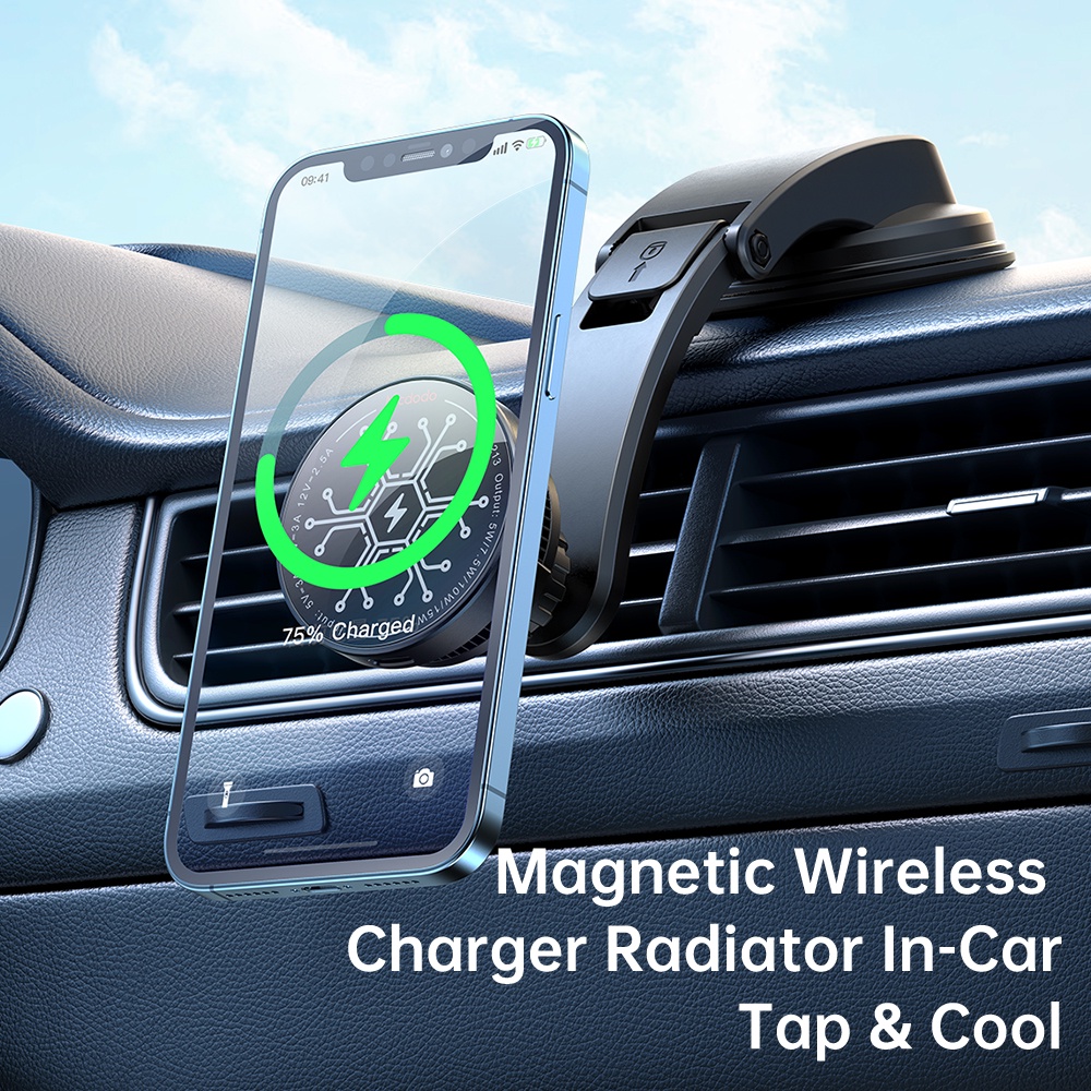 MCDODO CH2130 Car Wireless Charger 15W Fan Cooler Magsafe Mobil