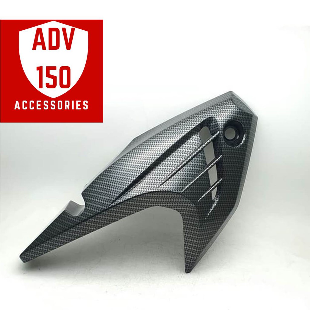 Cover Tutup Knalpot Bagian Depan ADV 150 Carbon Aksesoris ADV 150 Modifikasi ADV 150 Accessories ADV