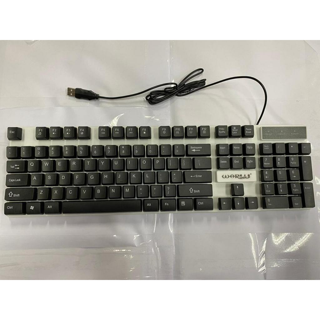 Warwolf Keyboard Gaming FK-109 white