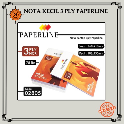

Nota Kontan Kecil 3 Ply Paperline