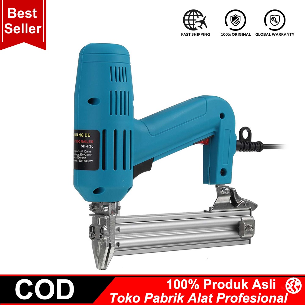 Paku Tembak Listrik - F30 Electric Air Nailer Heavy Duty 1800w/2600w