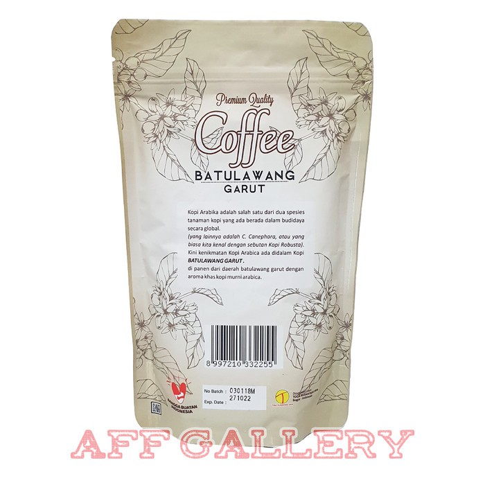 

Coffee BATULAWANG Garut 200 gr | Kopi Arabica Premiun Quality