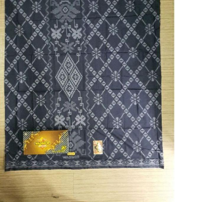 ➯ Sarung Wadimor Motif Bali Hitam Kain Sarung Pria Tenun Songket Batik Premium Dewasa Cowok ♧