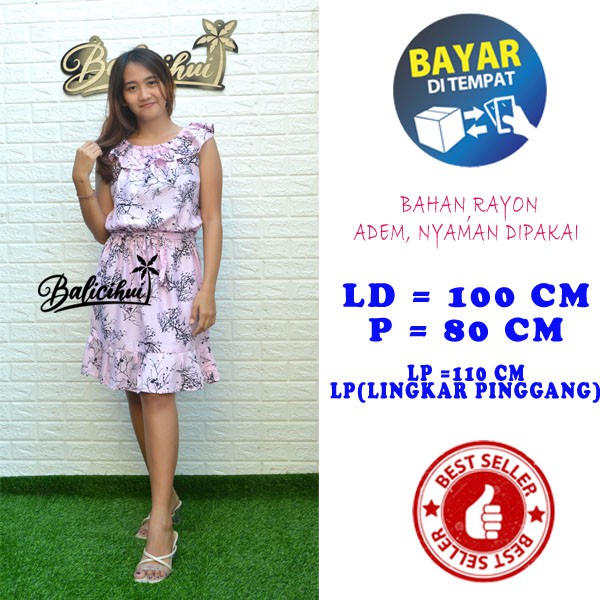 Balicihui Dress Dinda Dress Casual Dress Wanita Remaja Dress Santai