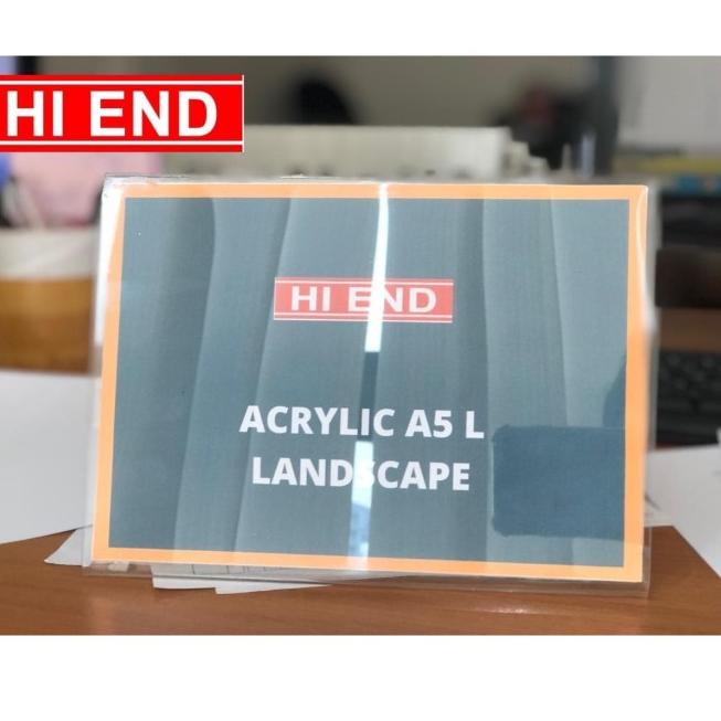 

♪ acrylic tent holder / akrilik A5 tempat brosur Meja model L Lands cape ❅