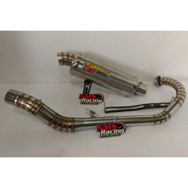 knalpot CLD /VIXION/TIGER LEHER FULL LAS CACING.