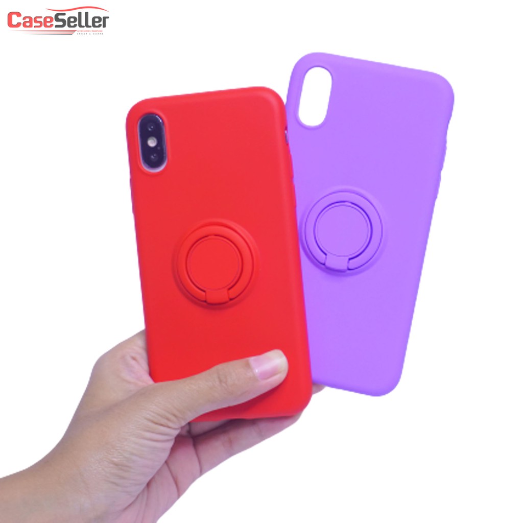 IPHONE 6G  6G+  7G  8G+  XR  XS MAX  X Series  Silicone Soft Case iRing CaseSeller