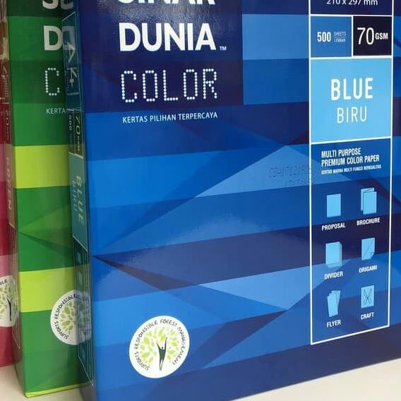 

✵ kertas hvs warna A4 70grm sidu [rim] - Hijau ➦