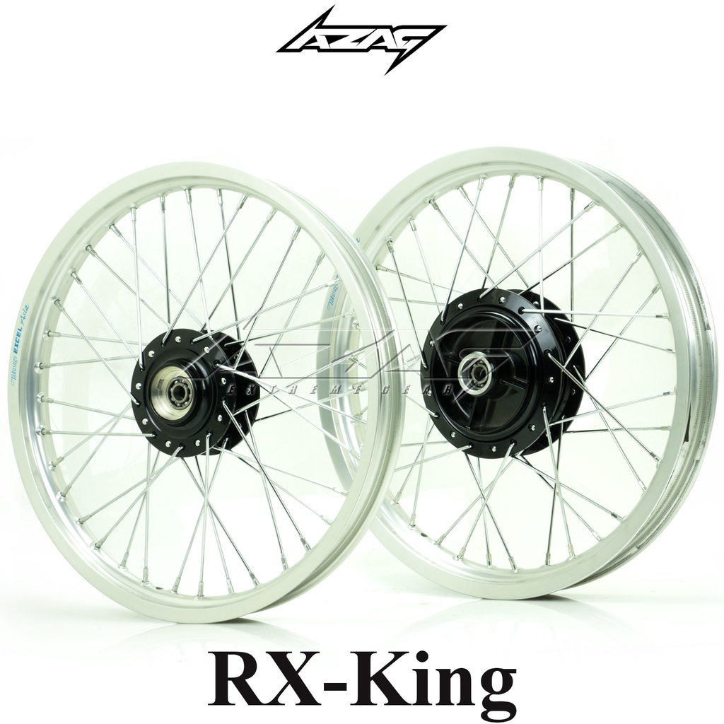 VELG SET YAMAHA RX KING EXCEL TAKASAGO SILVER TROMOL ORIGINAL YAMAHA