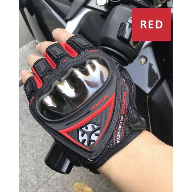 Jual SCOYCO MC-44D Gloves Half Finger  Sarung Tangan Motor Touring Berkualitas