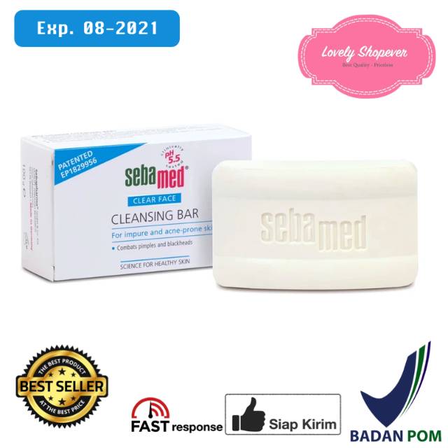 Sebamed clear face cleansing bar 100gr sabun muka batang jerawat kulit