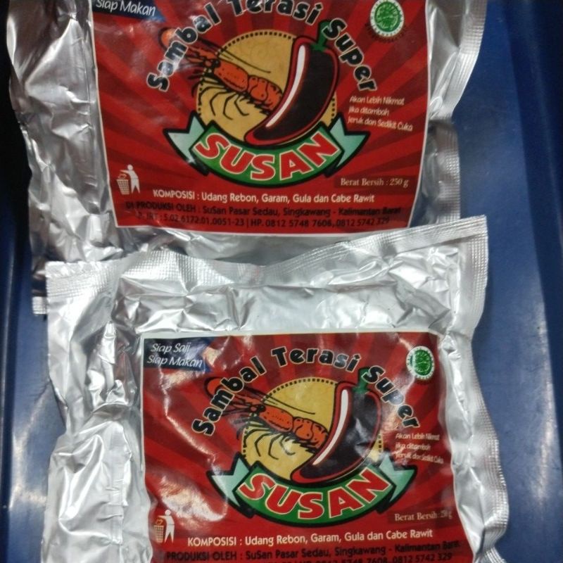 

terasi susan 250gram khas singkawang Sedau