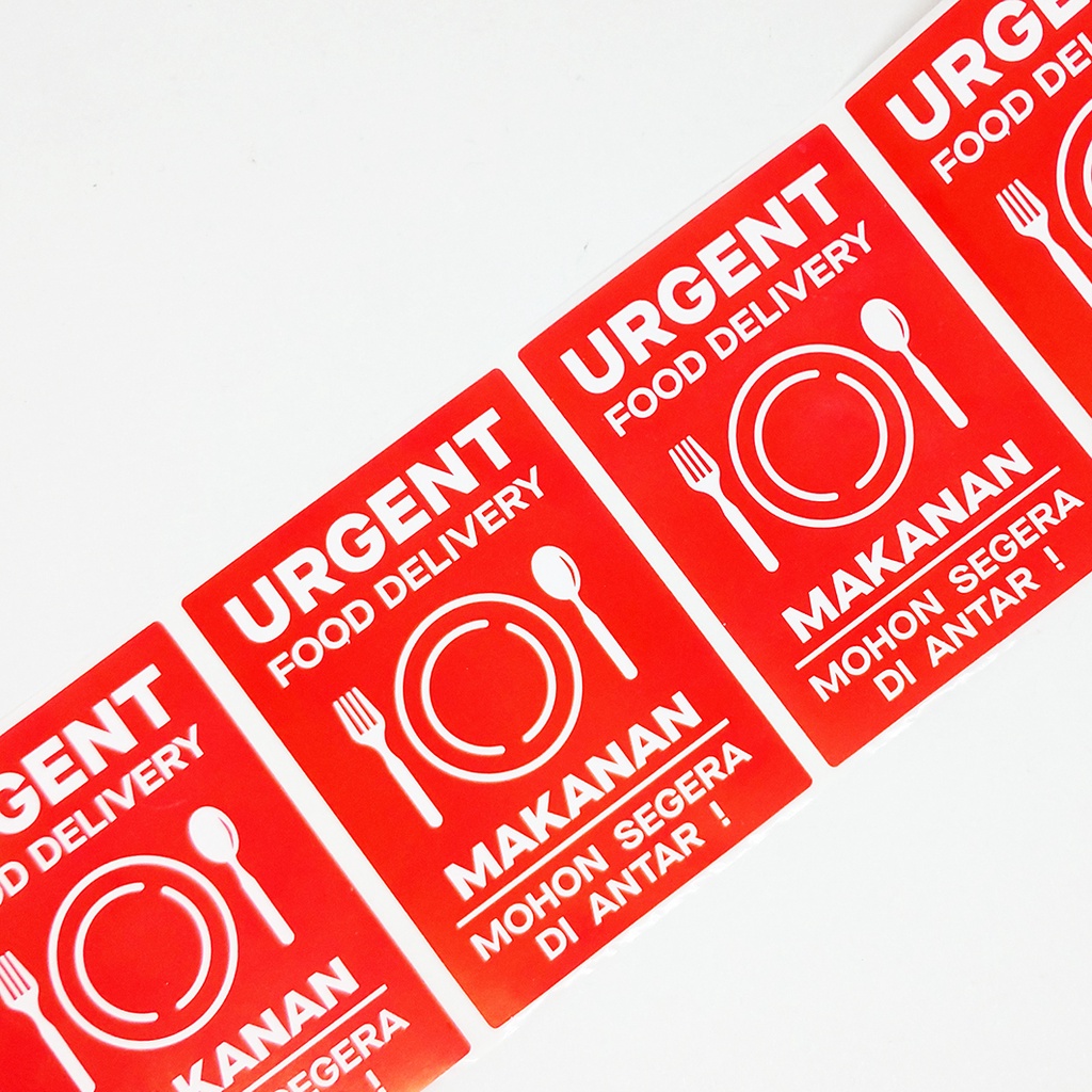 

HJK Sticker Label Urgent Food Delivery Online Shop Stiker Pengiriman Makanan Olshop 6 x 8 cm (1