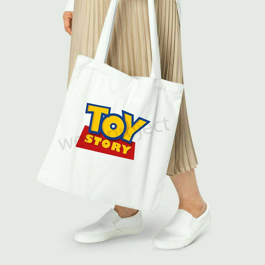 TOTE BAG KANVAS MURAH / TOTE BAG WANITA / TOTE BAG MOTIF TOY STORY