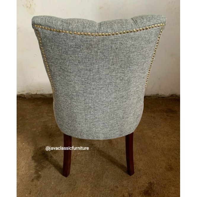 KURSI MAKAN JOK CAFE RESTO MINIMALIS DINNING CHAIR TERAS SANTAI MEWAH DUDUKAN EMPUK KAYU JATI-4