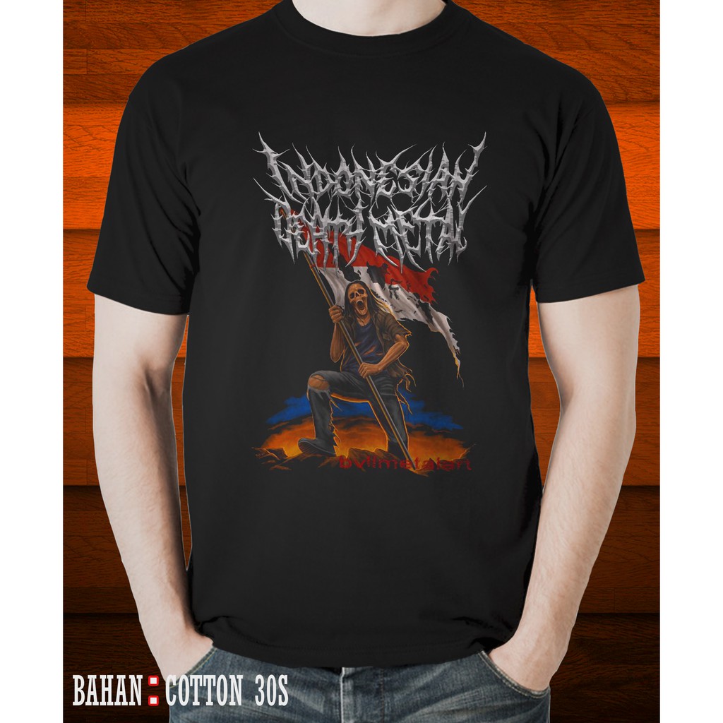 KAOS INDONESIA DEATH METAL TSHIRT MUSIK METAL BAND IDM08