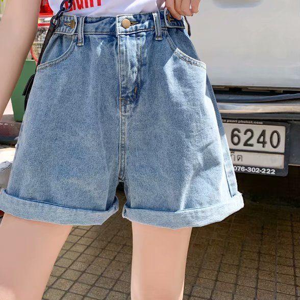 CEWEK_ID Kulot jeans pendek Celana hotpants jeans korean style celana pendek loose wanita pendek cel