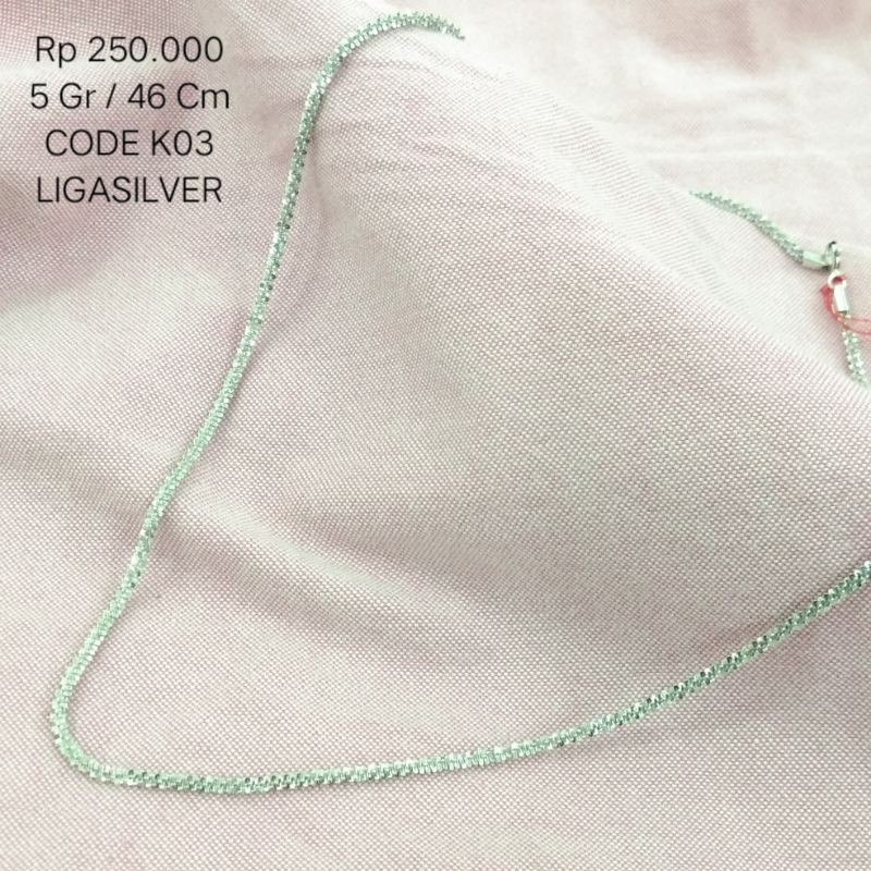 Kalung perak pria silver 925