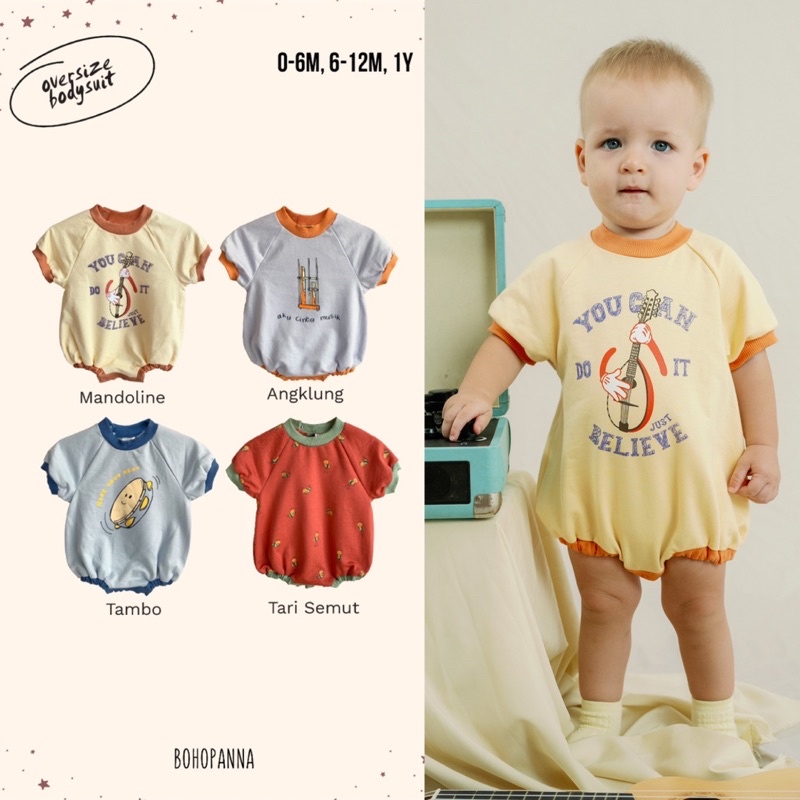 Bohopanna Oversize Bodysuit 0-1y / Jumper Bayi