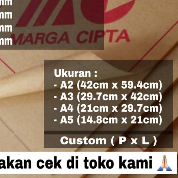 

»Serbuuu AKRILIK lembaran 2mm uk. A2 / Akrilik bening / Marga cipta / Arcylic KD4