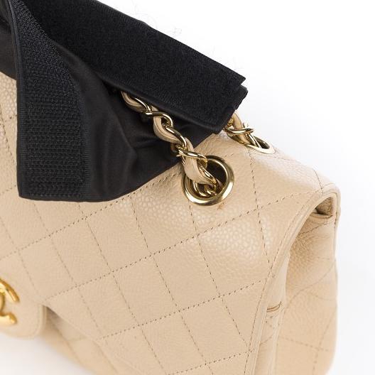 ◄ Chain wrap chainwrap tas handle strap Chanel rantai handbag bag kulit - Chanel Maxi ♬