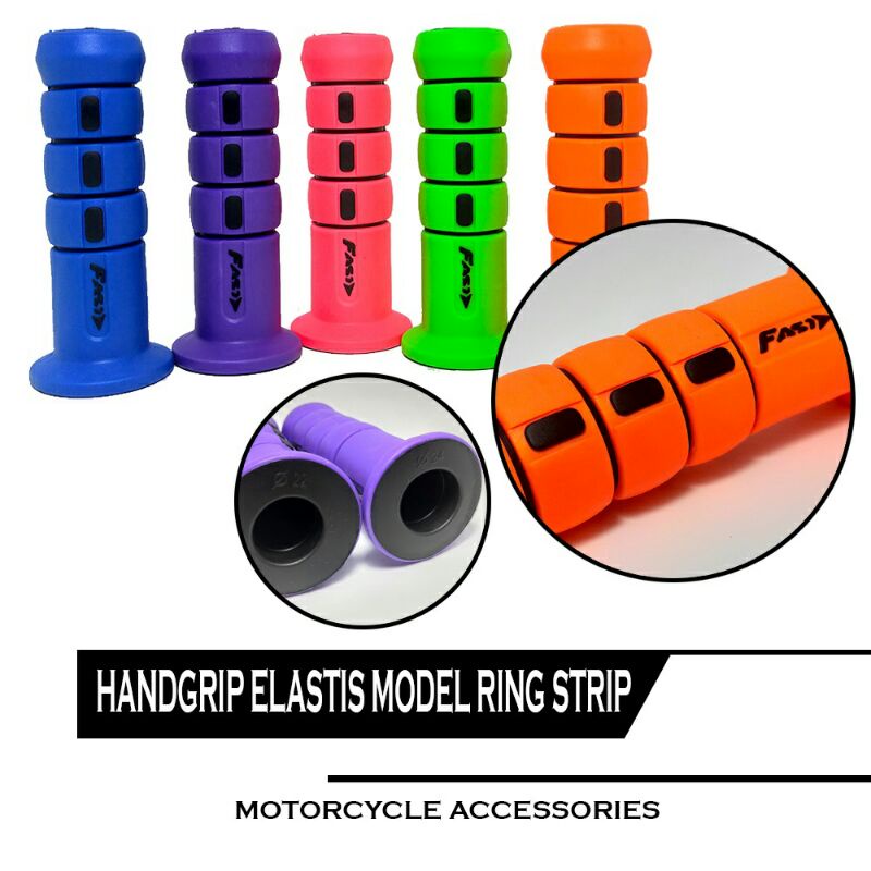 HANDGRIP VARIASI MOTOR NEW MODEL FASTBIKES - HANDGRIP GRIP FASTBIKES WARNA MODEL DONAT GRIP EMPUK 1 SET KIRI KANAN