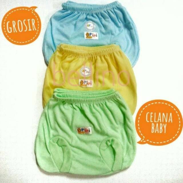 2 PCS CELANA PENDEK BAYI POLOS BULAT / BABY BORN PANTS /CELANA PENDEK BABY  LUCU NYAMAN DIPAKAI