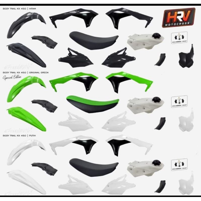 bodyset kx250 pnp klx coverset kx250 pnp klx