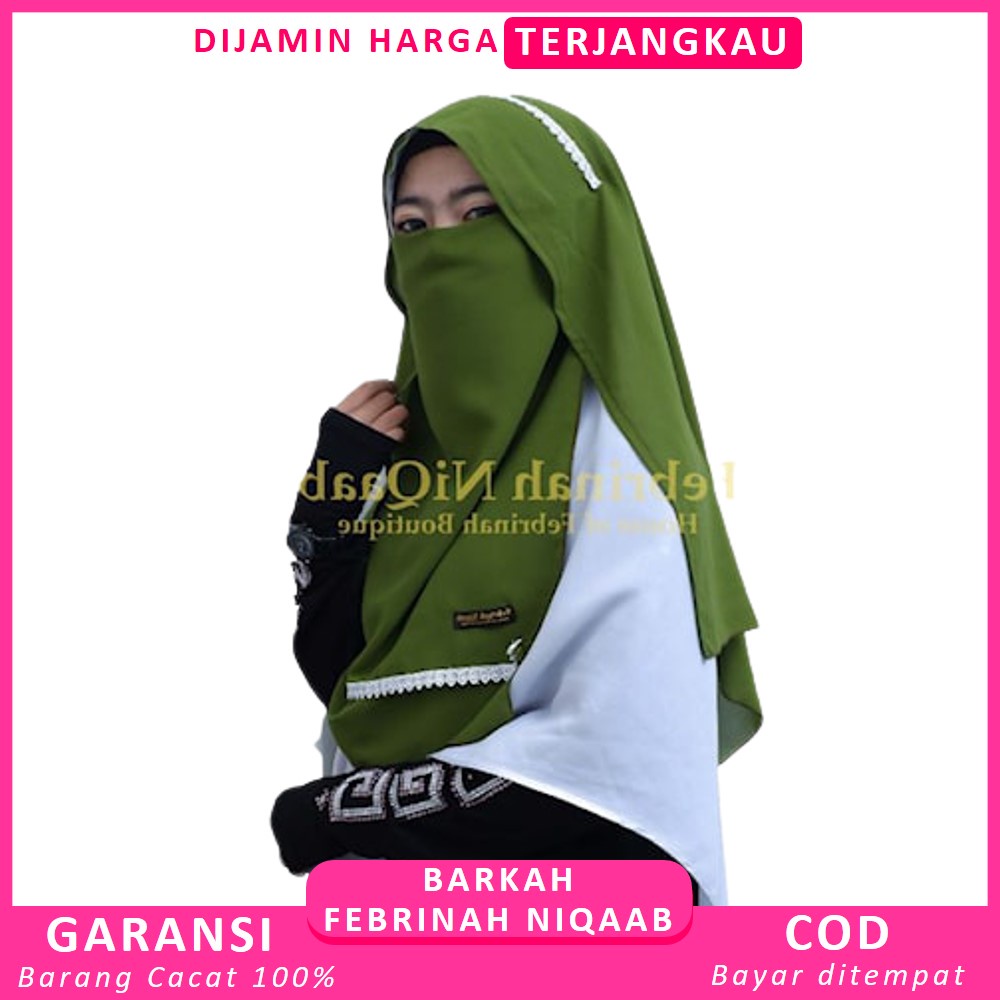 Cadar Niqab Hijab Niqob Jilbab Nikab Nikob Niqop Veil Khimar Muslim Saudia Arab Cadar Tali Yaman Yem