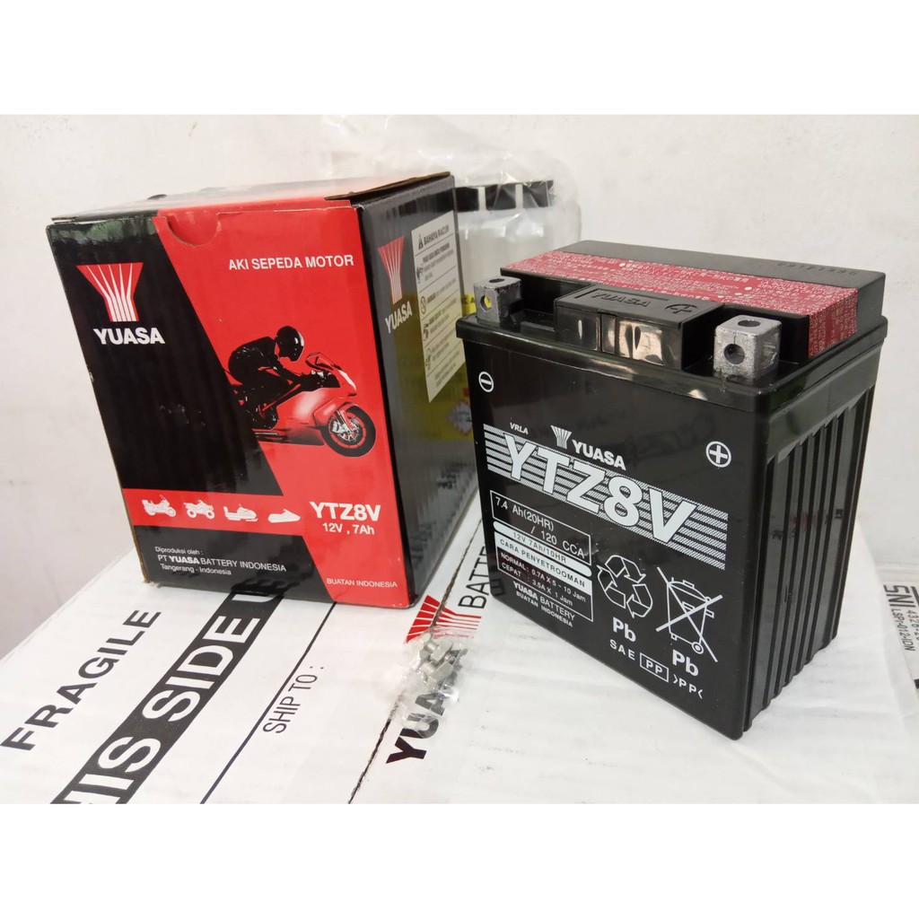 AKI MOTOR VESPA LX 125, SPRINT, PRIMAVERA, LIBERTY, GTS YTZ8V YUASA ORI MF