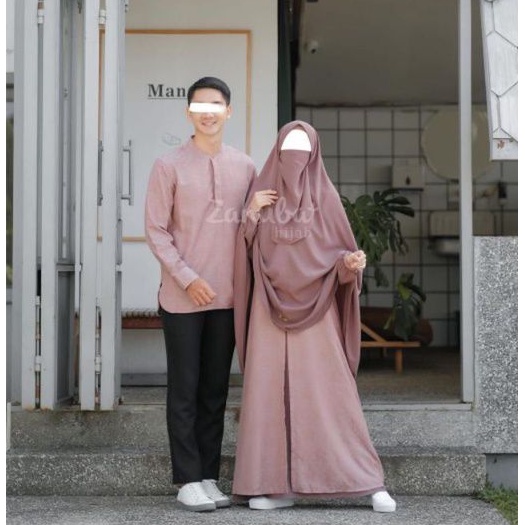 Gamis set Zanel Eid Couple Series by Zanuba Hijab