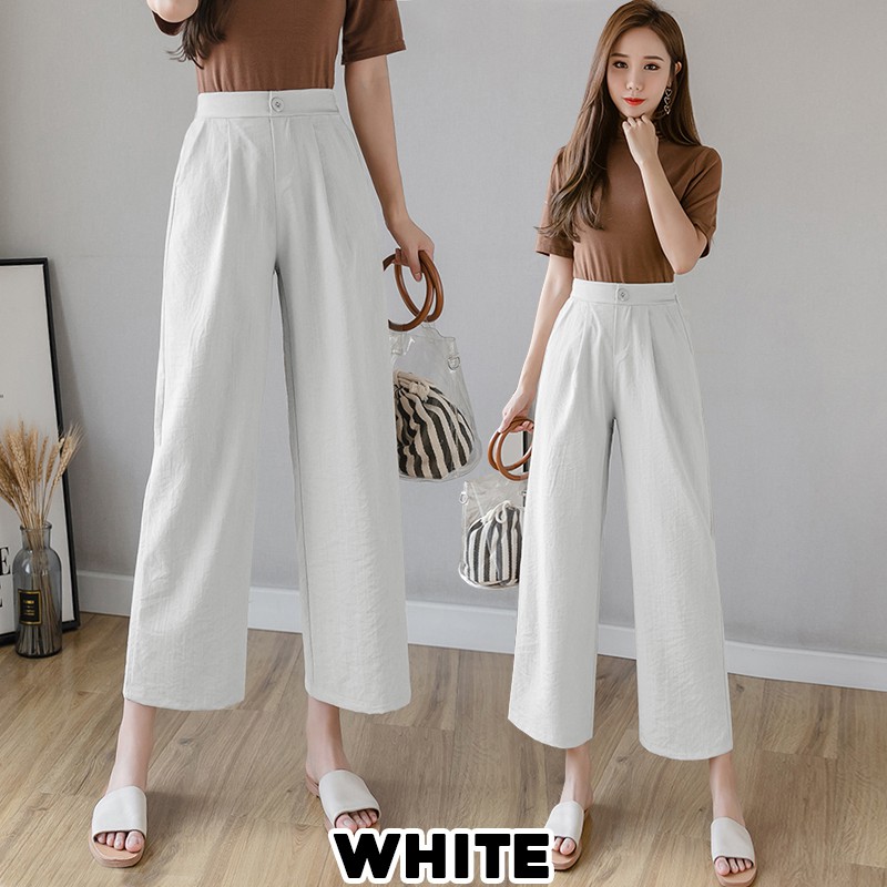 KARAKOREA 626 E Linen Long Pants/Celana Linen/Korean Linen Pants/celana wanita/celana kulot/Celana korea/kulot korea/Celana linen/Pants korea