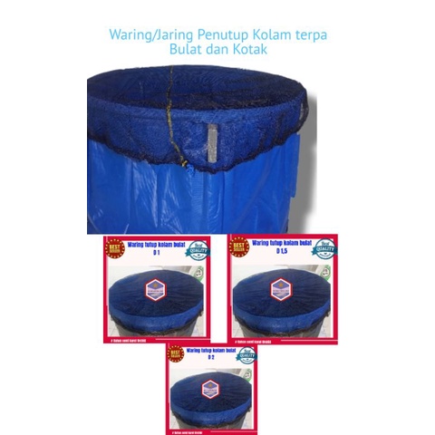 jaring/waring penutup kolam pelindung ikan peliharaan