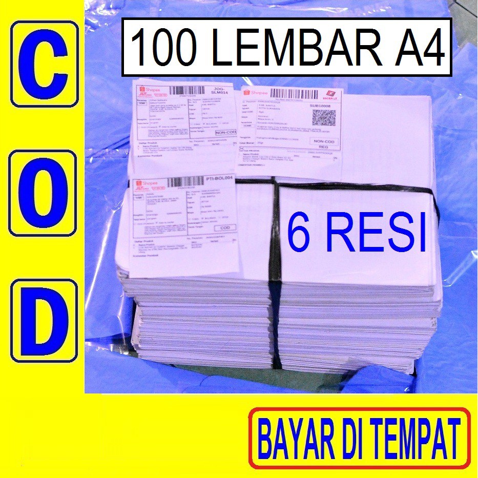 Kertas Hvs Bekas A4 Untuk Cetak Resi 100 Lembar