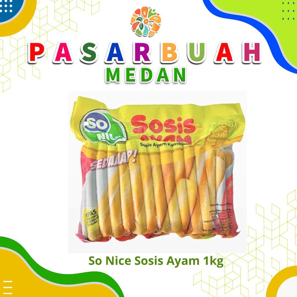 

Distributor So Nice Sosis Ayam 1 Kg - Pasar Buah Medan