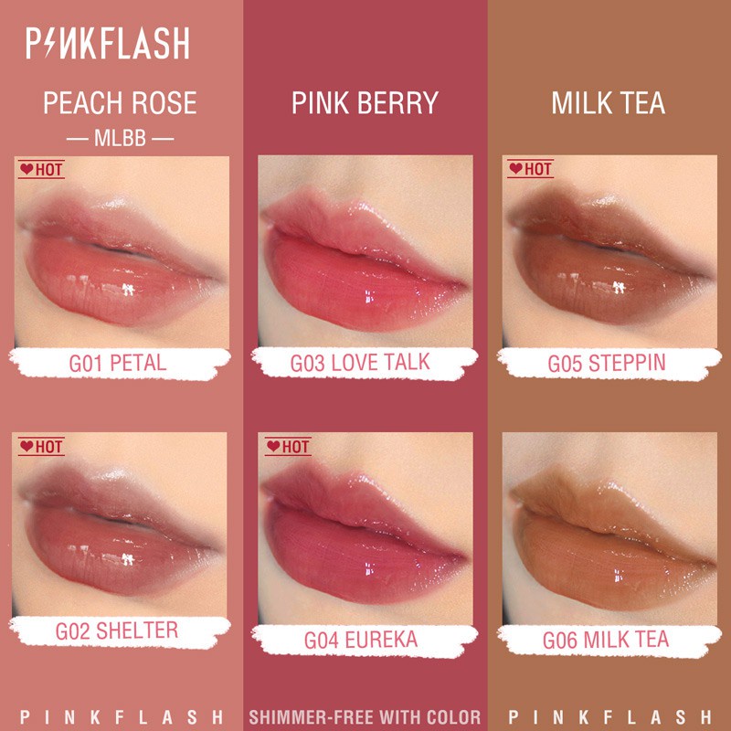 PINKFLASH Lasting Glossy Lip Gloss - LipGlos