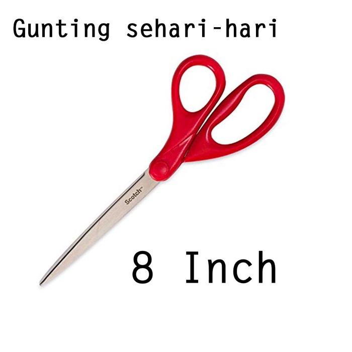 

CODE419 3M 1408 Scotch Gunting besar Pemotong kertas Scissor 8 Inch