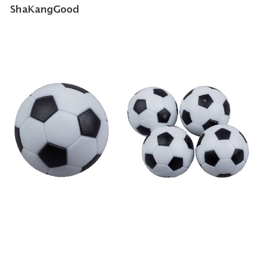 Skid 4pcs Bola Foosball 32mm Bahan Plastik Warna Hitam &amp; Putih