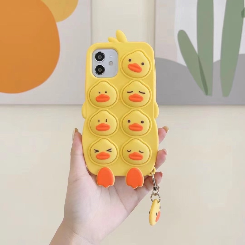 Duck Pop It Case Iphone 6 6s 6s+ 6+ 7 7+ 8 8+ X Xs Xr XsMAX 11 11Pro 11ProMax 12 12Mini 12Pro 12ProMax 13 13ProMax Pro max