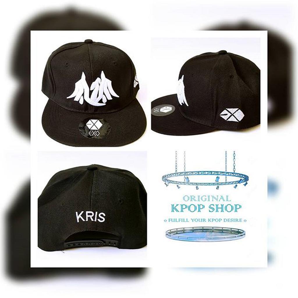 KPOP EXO KRIS LOGO SNAPBACK TOPI CAP IMPORT