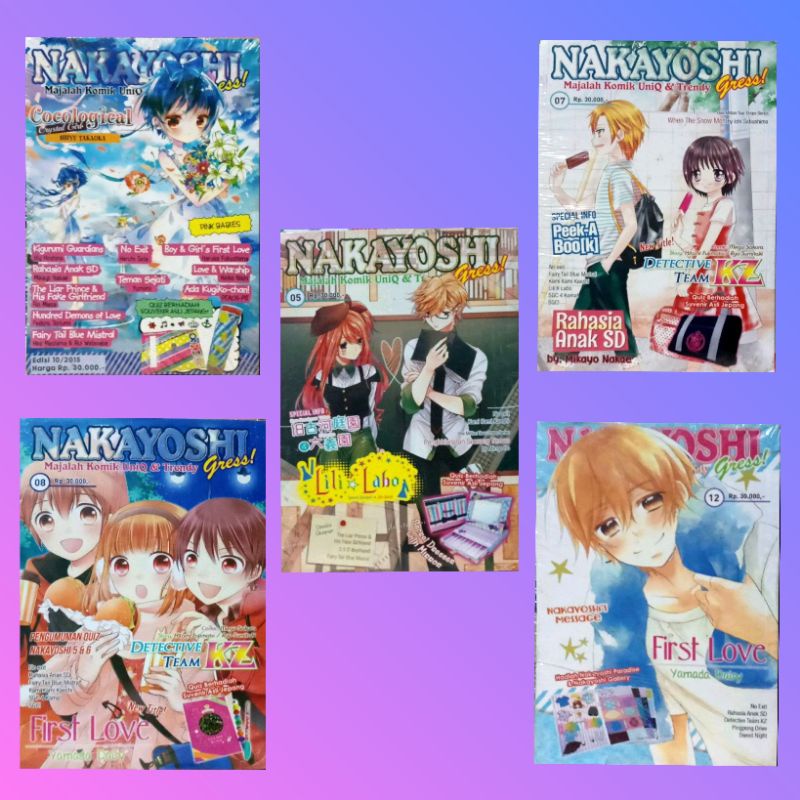 Majalah Komik Uniq & Trendy NAKAYOSHI Gress Edisi  08 Original