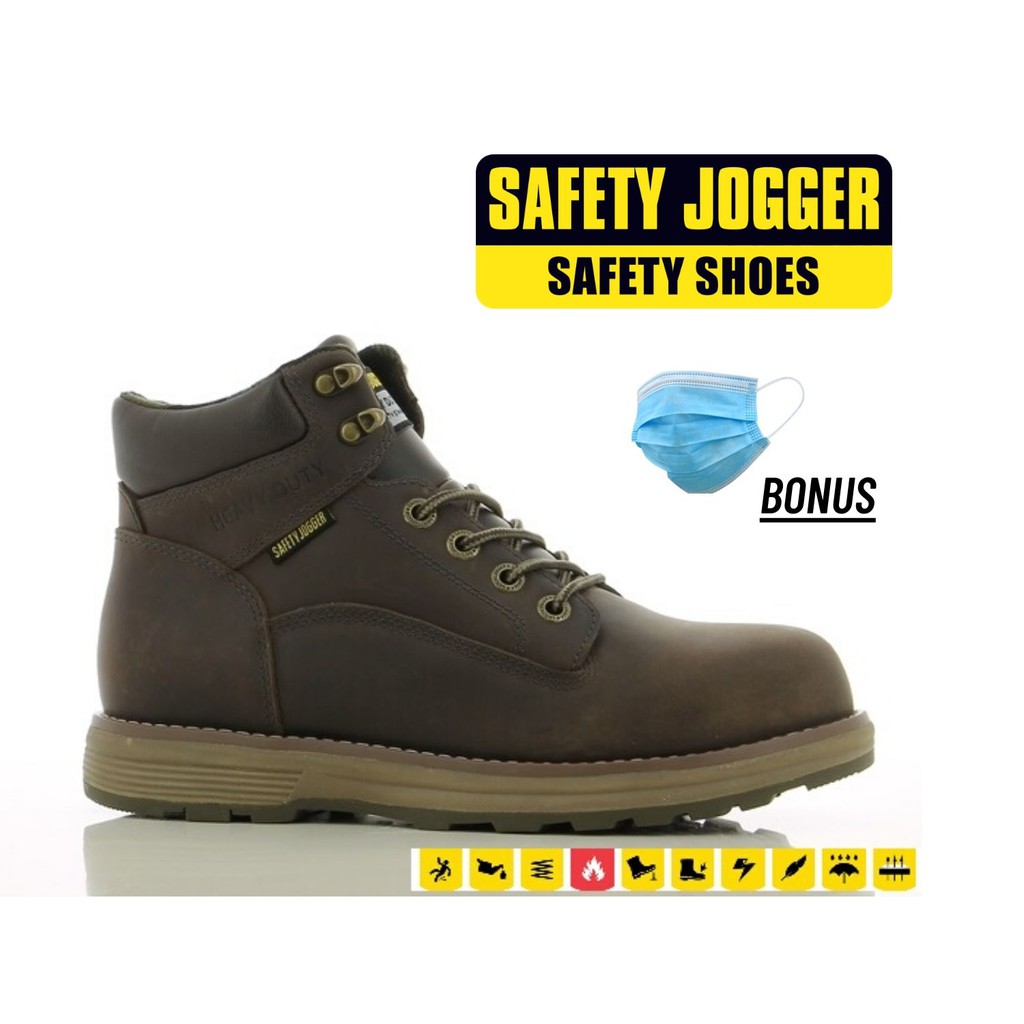 Sepatu Safety JOGGER METEOR 150 S3 (brown) Coklat