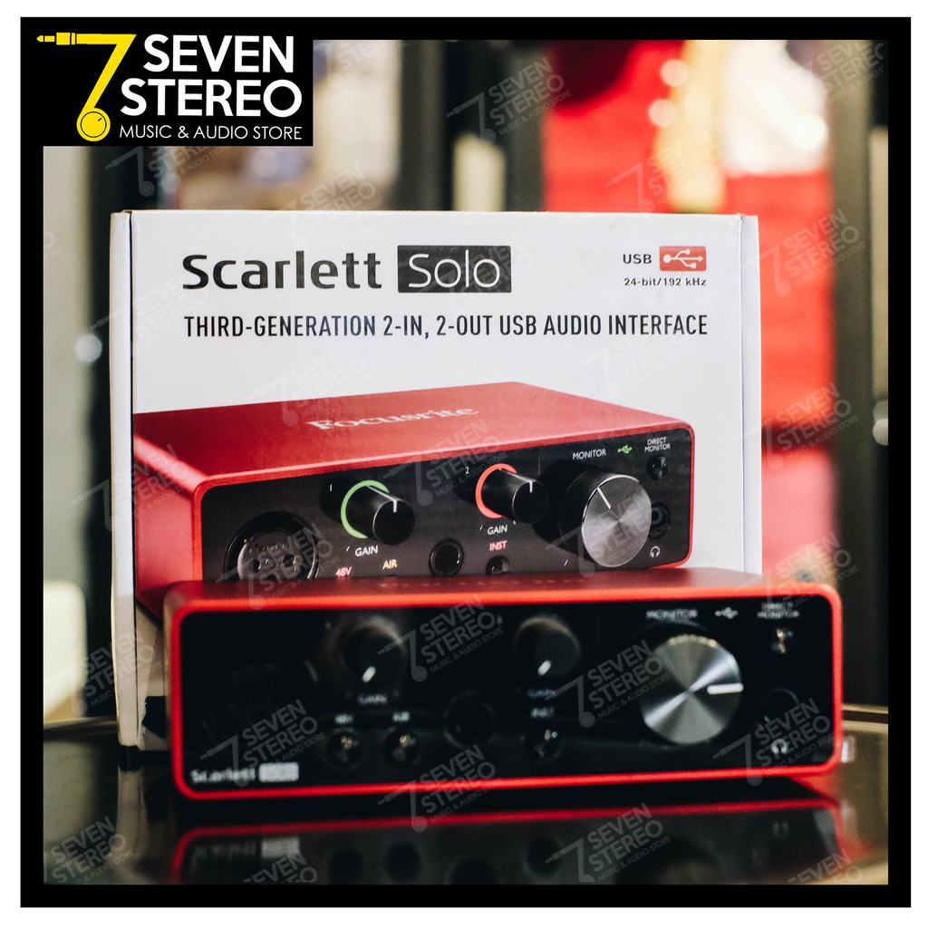 Soundcard Focusrite Scarlett Solo 3rd Generation